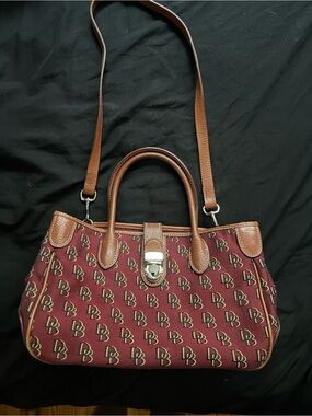 Dooney & Bourke Signature DB small double handle tote bag